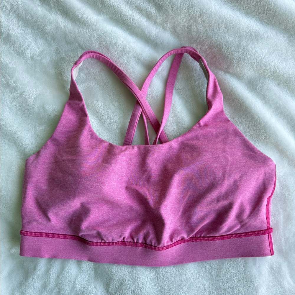Lululemon pink energy bra - size 8